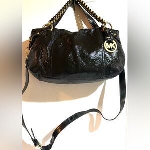 Michael Kors Black patent leather crossbody Bag